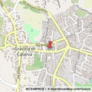 Mappa Via Vittorio Emanuele II, 6, 95030 Gravina di Catania, Catania (Sicilia)