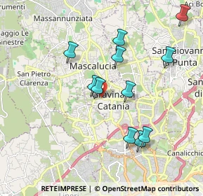 Mappa Via Allegra Valle, 95030 Gravina di Catania CT, Italia (2.09727)