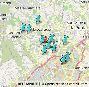 Mappa Via Allegra Valle, 95030 Gravina di Catania CT, Italia (1.69667)
