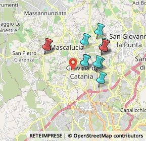 Mappa Via Allegra Valle, 95030 Gravina di Catania CT, Italia (1.60083)