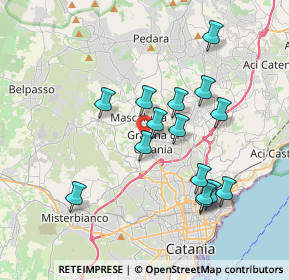 Mappa Via Allegra Valle, 95030 Gravina di Catania CT, Italia (3.92733)