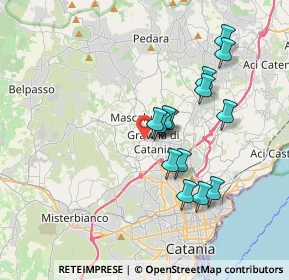 Mappa Via Allegra Valle, 95030 Gravina di Catania CT, Italia (3.62429)