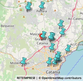 Mappa Via Stanislao Paglieri, 95030 Gravina di Catania CT, Italia (4.66722)