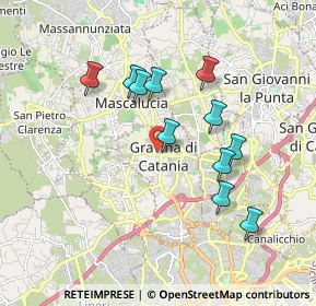 Mappa Via Stanislao Paglieri, 95030 Gravina di Catania CT, Italia (1.87727)