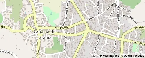 Mappa Gravina di Catania