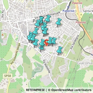 Mappa Via Ferrara, 95047 Paternò CT, Italia (0.379)