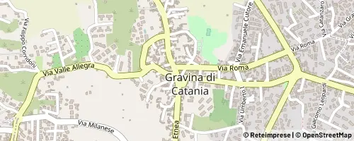 Mappa Gravina di Catania