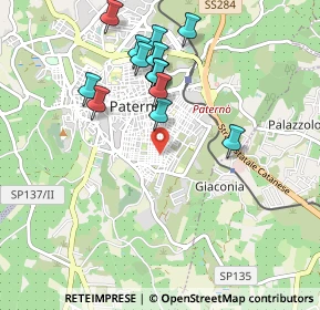 Mappa Via Napoli, 95047 Paternò CT, Italia (1.04643)