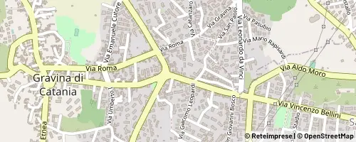 Mappa Gravina di Catania