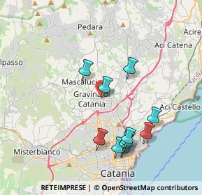 Mappa Via Luigi Pirandello, 95030 Gravina di Catania CT, Italia (4.24545)
