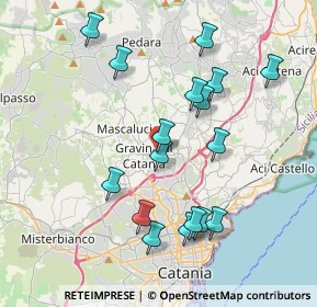 Mappa Via Luigi Pirandello, 95030 Gravina di Catania CT, Italia (4.35529)