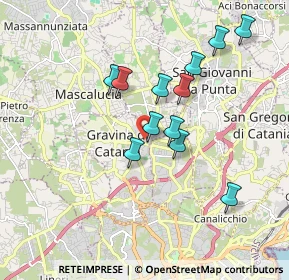 Mappa Via Luigi Pirandello, 95030 Gravina di Catania CT, Italia (1.8025)