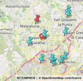 Mappa Via Agatino Malerba, 95030 Gravina di Catania CT, Italia (2.51273)