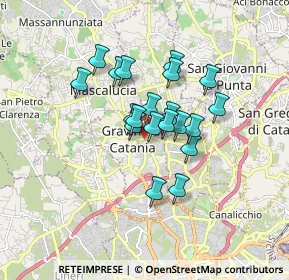 Mappa Via Agatino Malerba, 95030 Gravina di Catania CT, Italia (1.381)