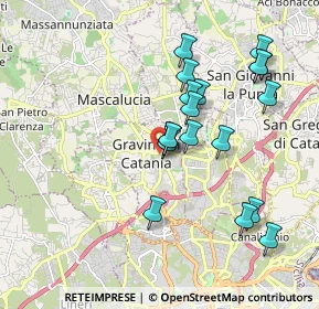 Mappa Via Agatino Malerba, 95030 Gravina di Catania CT, Italia (2.01389)