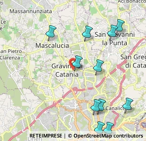 Mappa Via Agatino Malerba, 95030 Gravina di Catania CT, Italia (2.79455)