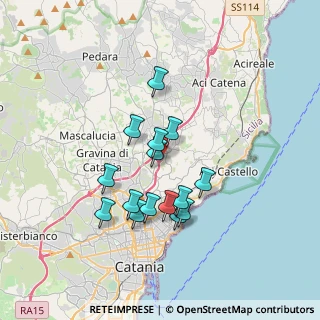 Mappa Via Catania, 95027 San Gregorio di Catania CT, Italia (3.32133)