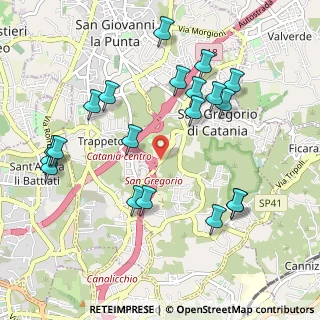 Mappa Via Catania, 95027 San Gregorio di Catania CT, Italia (1.245)