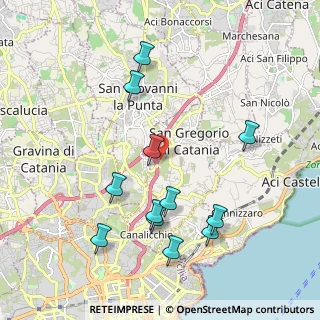 Mappa Via Catania, 95027 San Gregorio di Catania CT, Italia (2.3675)