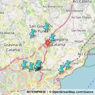 Mappa Via Catania, 95027 San Gregorio di Catania CT, Italia (2.46636)