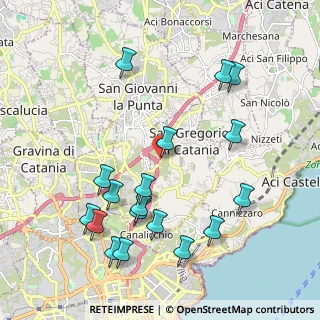 Mappa Via Catania, 95027 San Gregorio di Catania CT, Italia (2.55389)