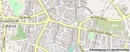 Mappa Gravina di Catania