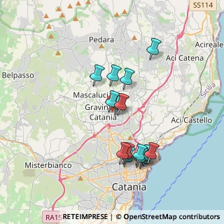Mappa Via Salvatore Seminara, 95030 Gravina di Catania CT, Italia (3.66733)