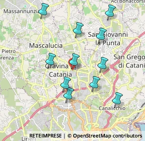 Mappa Via Vittorio Emanuele, 95030 Gravina di Catania CT, Italia (2.12364)