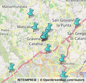 Mappa Via Vittorio Emanuele, 95030 Gravina di Catania CT, Italia (2.2725)
