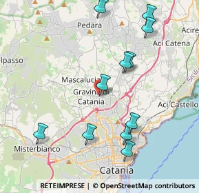 Mappa Via Vittorio Emanuele, 95030 Gravina di Catania CT, Italia (4.83455)