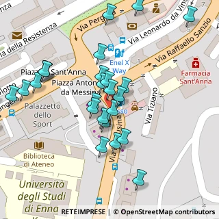Mappa Piazzale de Coubertin, 94100 Enna EN, Italia (0.07556)