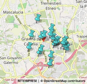 Mappa Via Cavalieri di Vittorio Veneto, 95030 Gravina di Catania CT, Italia (0.7355)