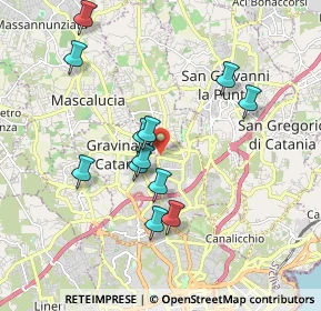 Mappa Via Aldo Moro, 95030 Sant'Agata li Battiati CT, Italia (1.94917)