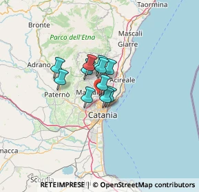 Mappa Via Aldo Moro, 95030 Sant'Agata li Battiati CT, Italia (7.52455)