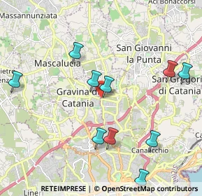 Mappa Via Giovanni Pascoli, 95030 Gravina di Catania CT, Italia (2.70909)