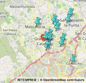 Mappa Via Quintino Sella, 95030 Gravina di Catania CT, Italia (1.73286)