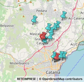 Mappa Vico Andrea Scalia, 95030 Gravina di Catania CT, Italia (3.39563)