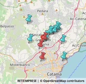 Mappa Via Quintino Sella, 95030 Gravina di Catania CT, Italia (2.78615)