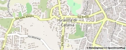 Mappa Gravina di Catania