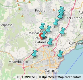 Mappa Via Guglielmo Marconi, 95030 Gravina di Catania CT, Italia (3.76273)