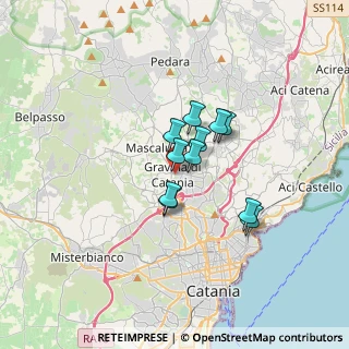 Mappa Via Guglielmo Marconi, 95030 Gravina di Catania CT, Italia (2.4290909090909)