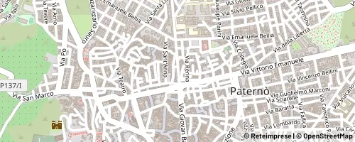 Mappa Paternò