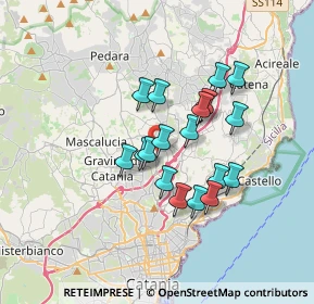 Mappa Via Pier Luigi Deodato, 95037 San Giovanni La Punta CT, Italia (3.06444)