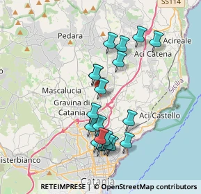 Mappa Via Pier Luigi Deodato, 95037 San Giovanni La Punta CT, Italia (3.83947)