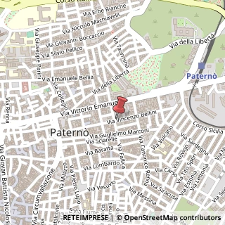 Mappa Via Bellini, 95047 Patern? CT, Italia, 95047 Paterno, Potenza (Basilicata)