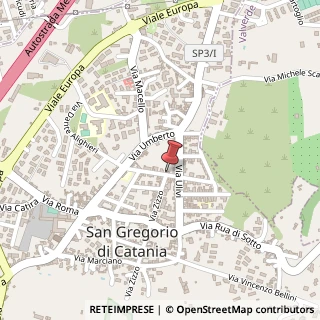 Mappa Via Papa Giovanni XXIII, 27, 95027 San Gregorio di Catania, Catania (Sicilia)