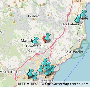 Mappa Via Bologna, 95030 Sant'Agata Li Battiati CT, Italia (6.09938)