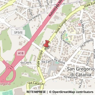 Mappa Viale Europa, 30, 95027 San Gregorio di Catania, Catania (Sicilia)