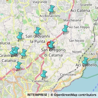 Mappa Via Roma, 95027 San Gregorio di Catania CT, Italia (2.63917)