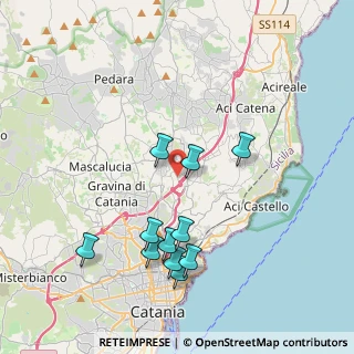 Mappa Via Galileo Galilei, 95027 San Gregorio di Catania CT, Italia (4.42273)